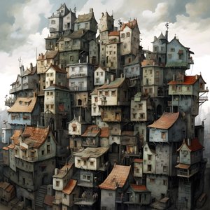 uma cidade de casas deitadas 1 de Kurt Heppke