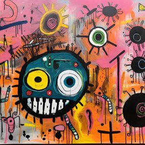 uma pintura acrílica de grande impacto 1