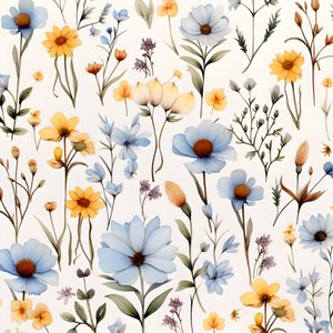 aquarela boho floral flores silvestres 2