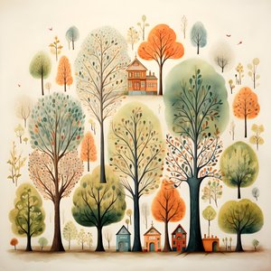 ilustração infantil árvores 2