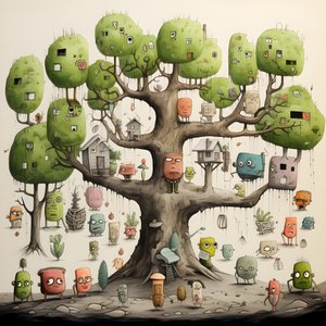 ilustração para crianças árvores 4