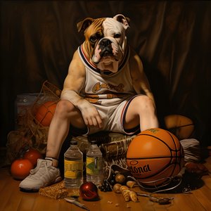 um rapaz de 10 anos segura uma pasta e o seu cão 2