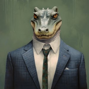 um crocodilo de estilo cómico 1