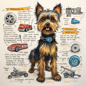 uma explicação para um cão Yorkie mecânico 2