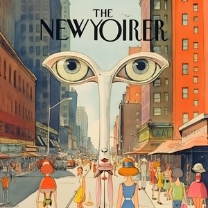 farbenfrohes new yorker capa vintage cartoon gag 4