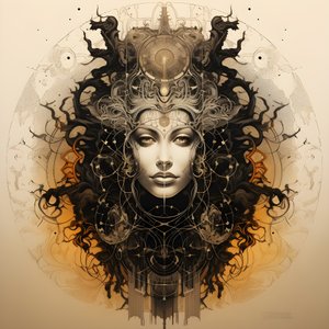 leonardo davinci concept sketch album artwork raiz de uma árvore que cresce da terra e alcança o céu como jack and the beanstalk 3