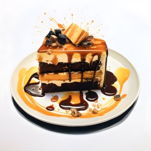 bolo de chocolate com caramelo e ruibarbo 2