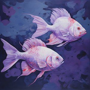 dois peixes de cor púrpura 4