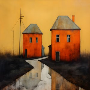 duas casas cor de laranja 4