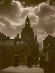 Dresden, Igreja de Nossa Senhora (foto a p/b) de Kurt Hielscher