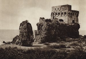 Itália: Castelo Praia a Mare, Calábria (foto a p/b) de Kurt Hielscher