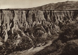 Itália: Diamante, Calabria, Erosioni (foto a p/b) de Kurt Hielscher