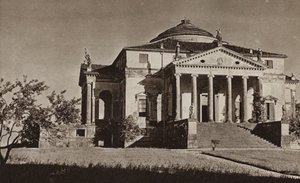 Itália: Vicenza, Villa Rotonda (foto p/b) de Kurt Hielscher