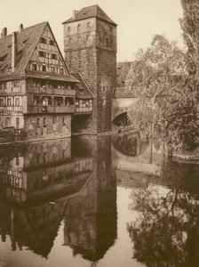 Nurnberg, Der Henkersteg; Nuremberga, A "Henkersteg" (foto a p/b) de Kurt Hielscher
