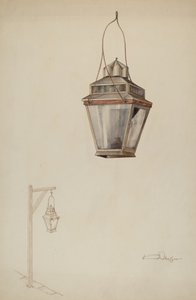 Sperm Oil Street Lamp, c. 1937.