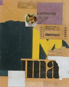 Bilhete de Entrada Mz 456, 1922 de Kurt Schwitters