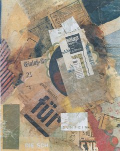 Merz 94 Grunfleck, 1920 de Kurt Schwitters