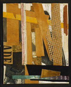 Imagem Merz; Merzbild, 1945 de Kurt Schwitters