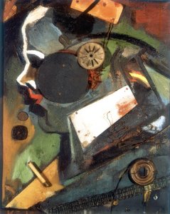 Merzbild 1A (O médico) de Kurt Schwitters