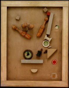 Imagem Merz 46 A. A imagem do cone de Kurt Schwitters