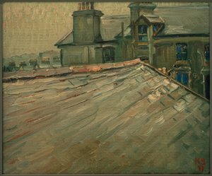 Sem título (Telhados em Douglas, Ilha de Man) de Kurt Schwitters