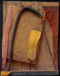 Sem título (Merzbild rosa-amarelo) de Kurt Schwitters