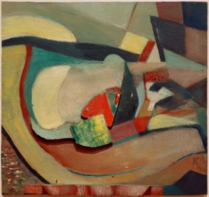 Alívio com pé vermelho de Kurt Schwitters
