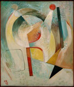 Círculo vermelho de Kurt Schwitters