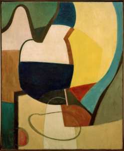 Ainda vida em um tampo da mesa de Kurt Schwitters