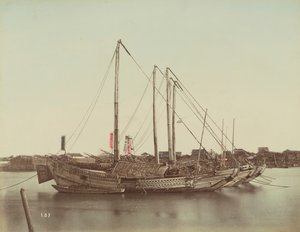 Juncos japoneses, c.1880 de Kusakabe Kimbei