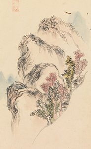 Álbum de Pinturas Paisagísticas, final do século XVIII. de Kuwayama Gyokushu