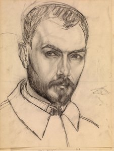 Auto-retrato, c. 1913 de Kuzma Sergeevich Petrov Vodkin