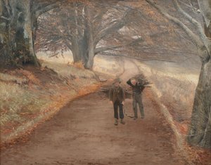 Trilha perto de Herlufsholm, Zelândia de Laurits Andersen Ring