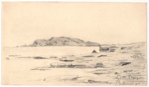 Monte Pellegrino visto da costa de Palermo de Laurits Andersen Ring
