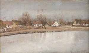The Village Pond em Ring, Zelândia de Laurits Andersen Ring