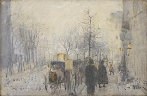 Vista da janela do Café Osborne até Frederiksberg Allé de Laurits Andersen Ring
