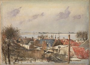 Vista de Roskilde em direção ao Fiord de Laurits Andersen Ring