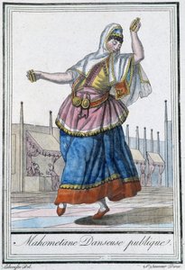 Mahometane daneuse publique - in "Encyclopédie des voyages" de J. Grasset St Sauveur, ed. Deroy, Paris de L.F. Labrousse