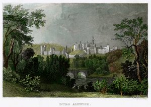 Castelo de Alnwick, Northumberland, século 18-19. de L Kunstvortag