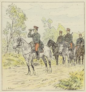 Cavalaria japonesa em reconhecimento de L. Malespine
