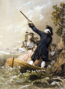 Ilustração de &39;Julie ou o novo Heloise&39;, c.1852 de Lacour Lastudier