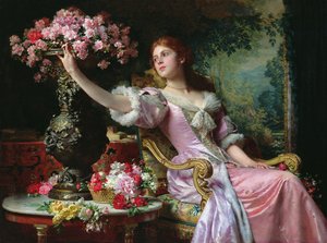 Senhora com flores de Ladislaw von Czachorski