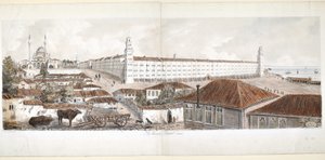 Vista do Hospital Barrack em Scutari, 1857 de Lady Alicia Blackwood