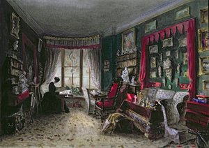 Nossa sala de estar em Londres, 1849 de Lady Honoria Cadogan