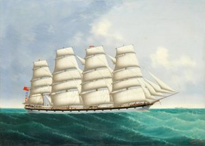 O Condado de Edimburgo em plena navegação