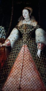 Retrato de Catarina de Medici, Rainha Consorte do Rei Henrique II de Valois, c.1547-59 (óleo sobre tela)