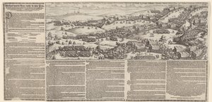 Viagem de Maurits através de Brabante para Túmulo, 1602 História da jornada de Heyr que seu Princel. excelente. uyt o nome do E.H. Staten der vereenighde Provintien has ghedaeen inden Jare 1602 (título no objeto) de Lambert Cornelisz.