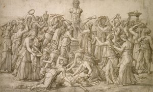 Sacrifício a Priapo, 1540 (caneta e bistre)
