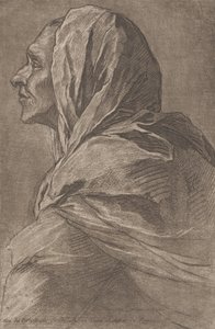 Chefe de uma mulher, ca. 1758. de Lambert Sigisbert Adam