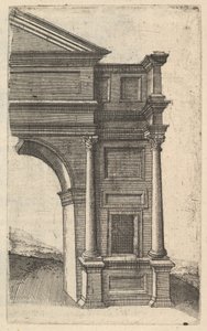 Metade de um arco [Porta Antonae] da série 